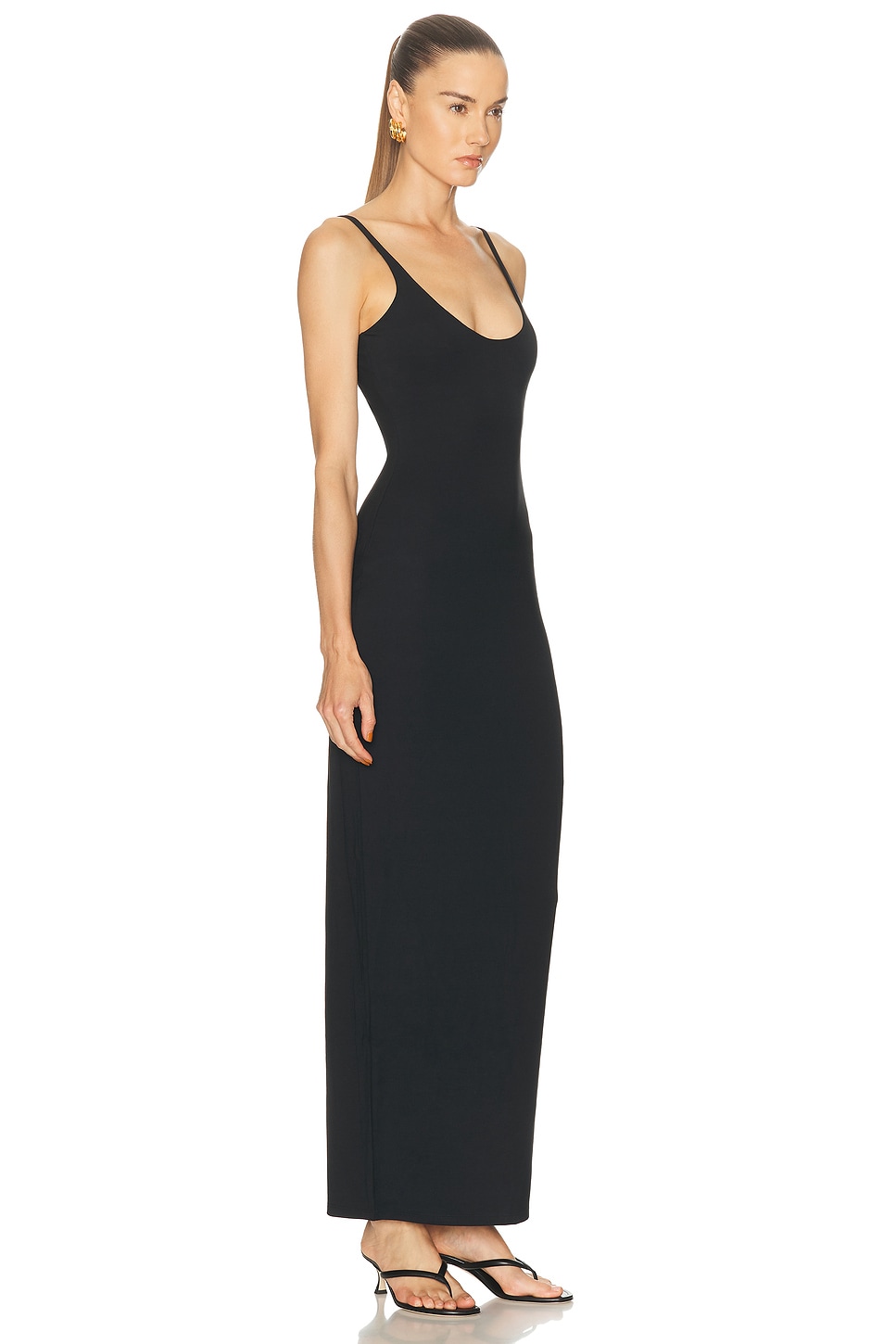 skims black glitter dress Jun Gown In Sequin – Halston