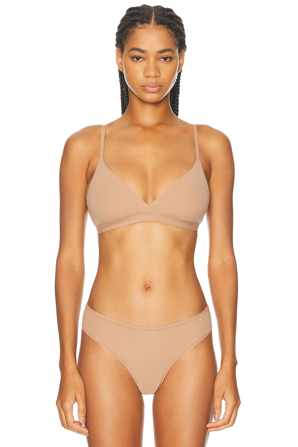 Image 1 of SKIMS Fits Everybody Crossover Bralette in Sienna