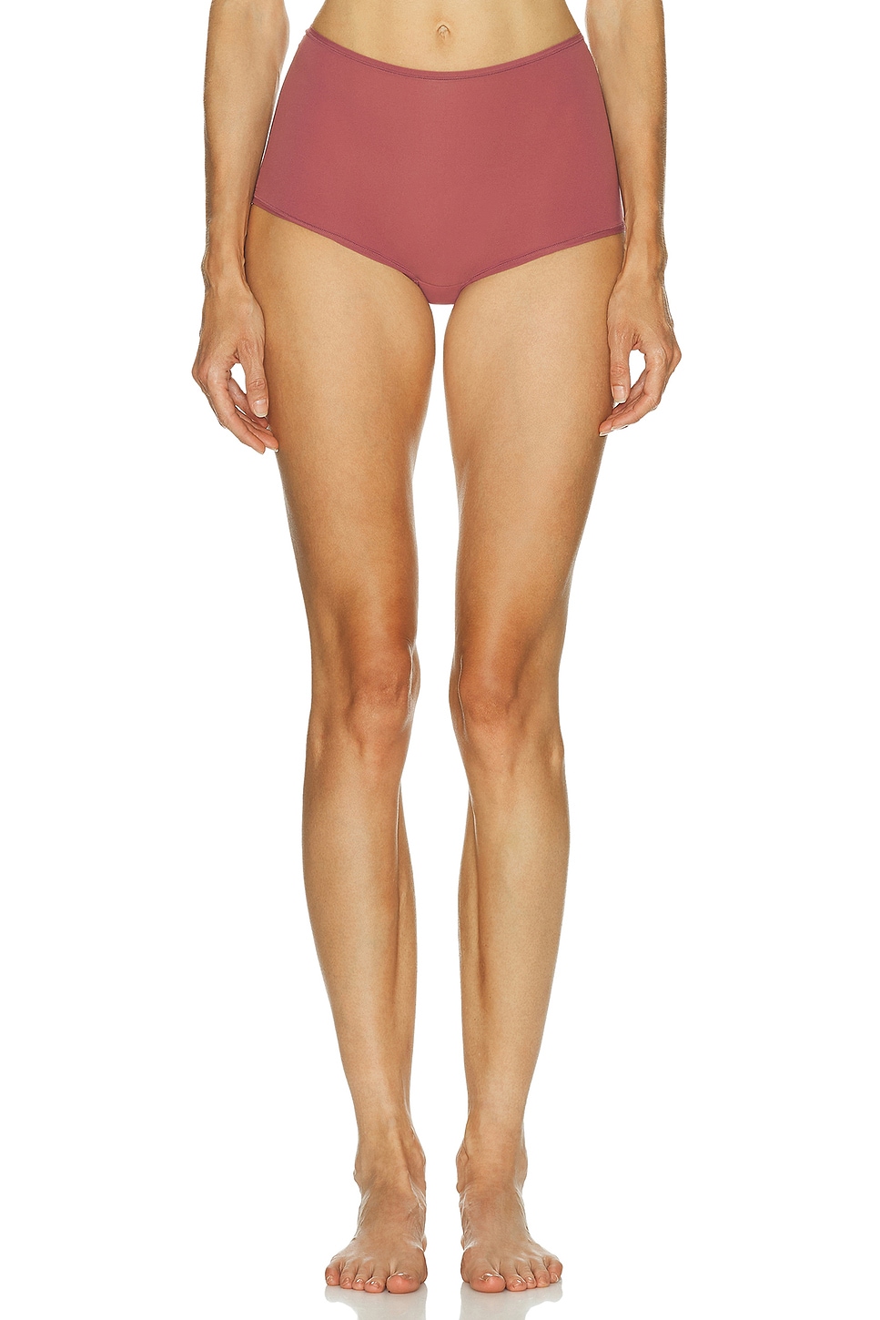 Image 1 of SKIMS Fits Everybody Boy Short Underwear in Beet