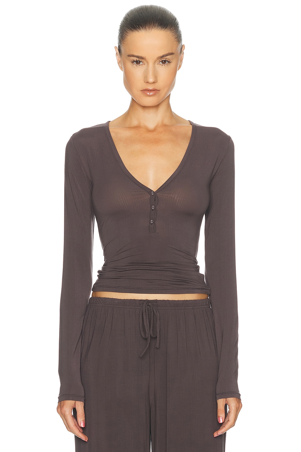 Skims Cloud Sleep Henley Top