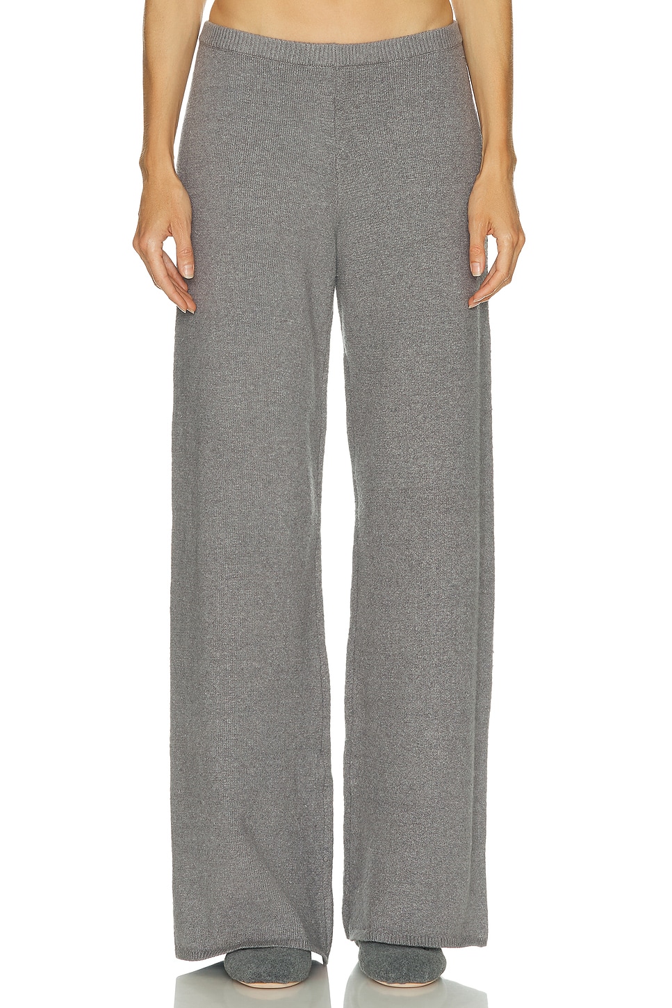 Image 1 of SKIMS Sweater Knit Relaxed Pant in Dark Heather Grey