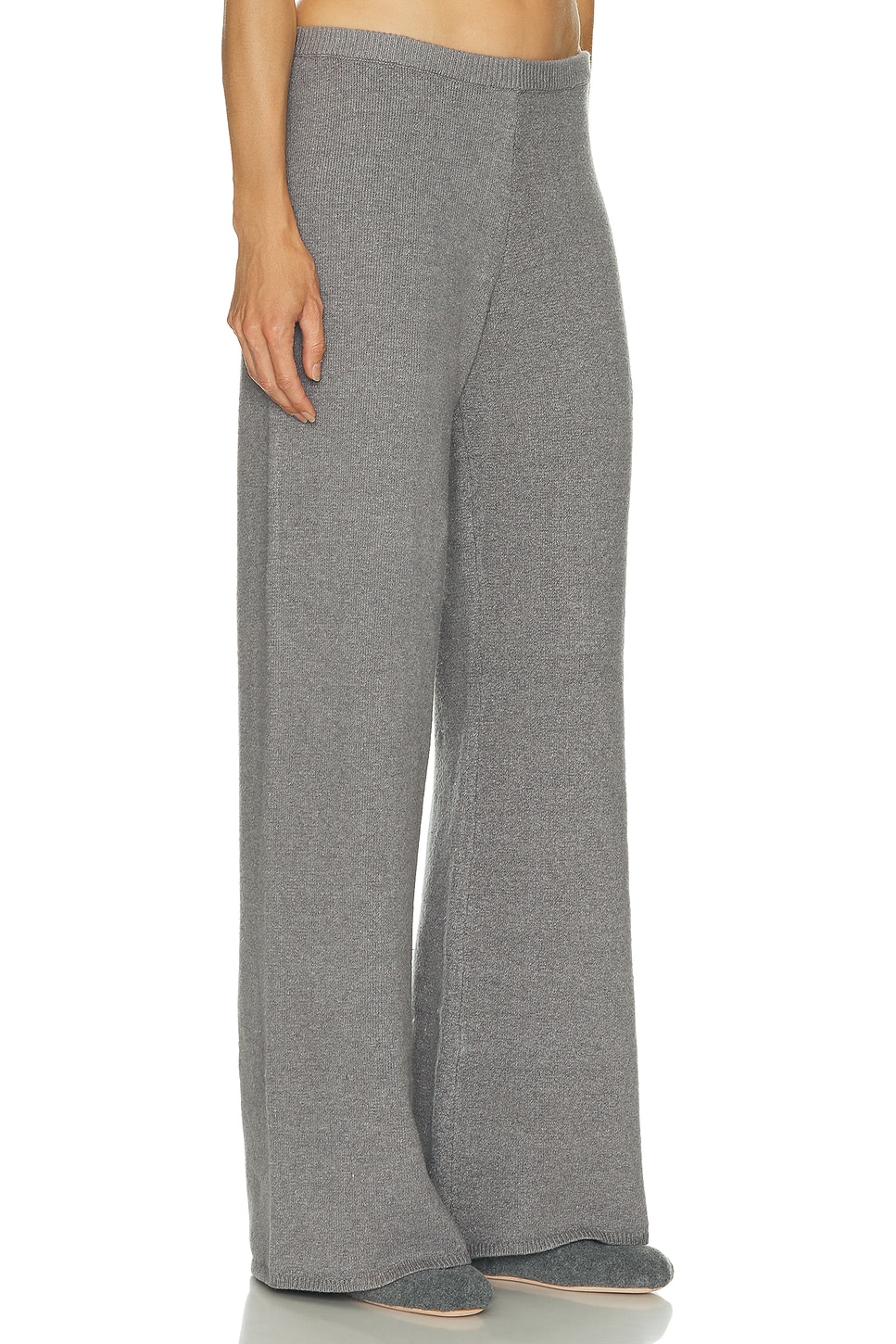 Skims Sweater Knit Relaxed Pant In Gray