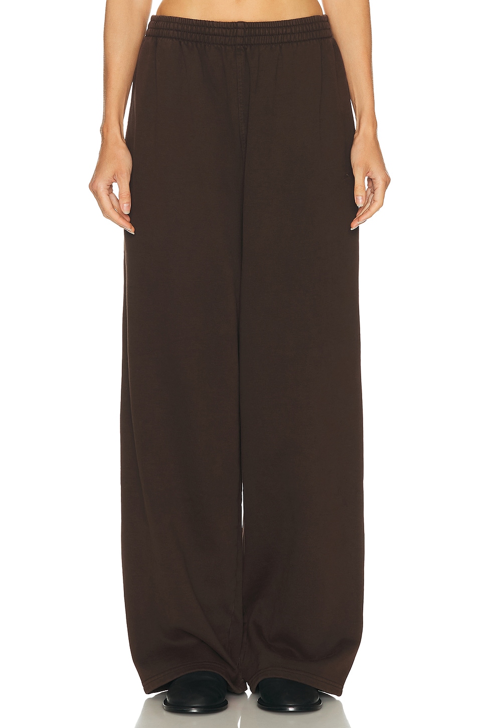 Image 1 of SKIMS Boyfriend Fleece Sweatpant in Espresso
