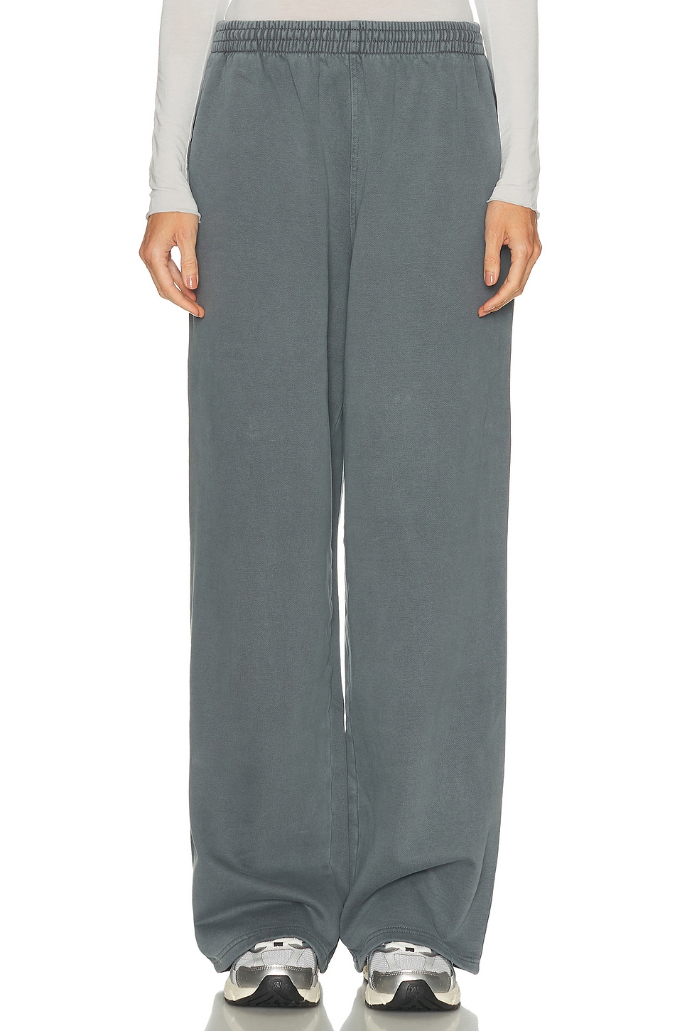 Image 1 of SKIMS Boyfriend Fleece Baggy Sweatpant in Zircon