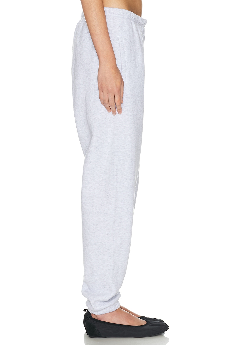 Skims Fleece Tapered Classic Sweatpants In White