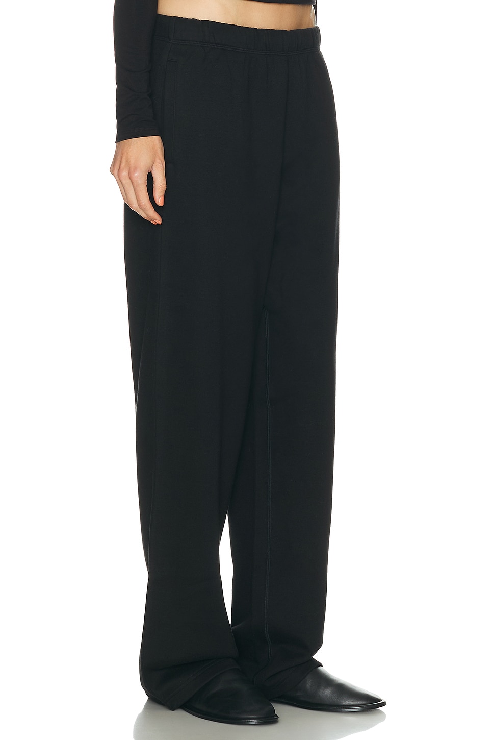 Skims Cotton Fleece Classic Straight Leg Pant In Multi