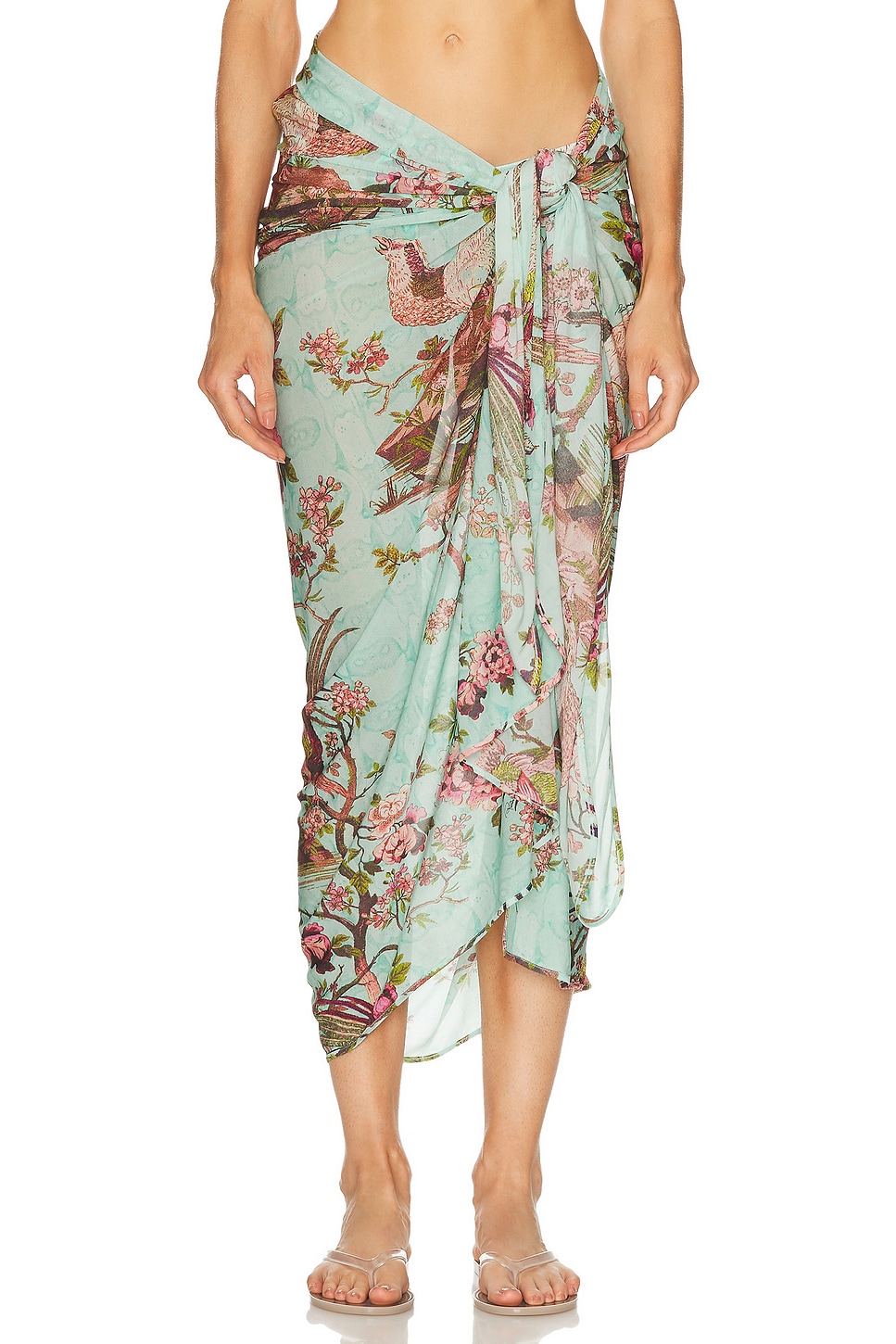 Image 1 of SKIMS X Cavalli Pareo in Fagianella Print