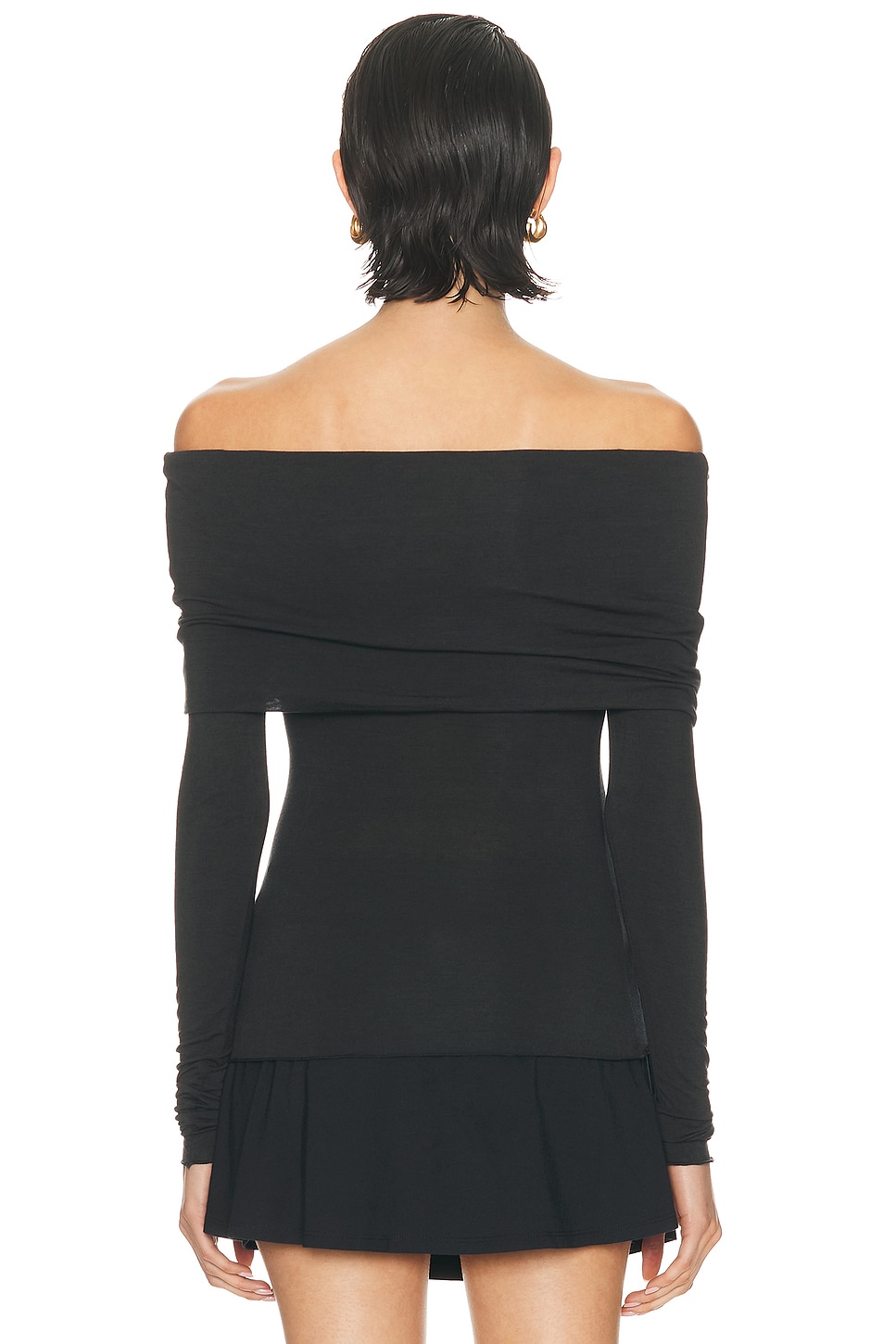 Skims Sheer Modal Off Shoulder Long Sleeve Top thumbnail