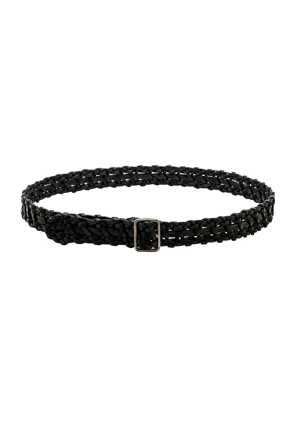 Image 1 of Saint Laurent Woven Belt in Black