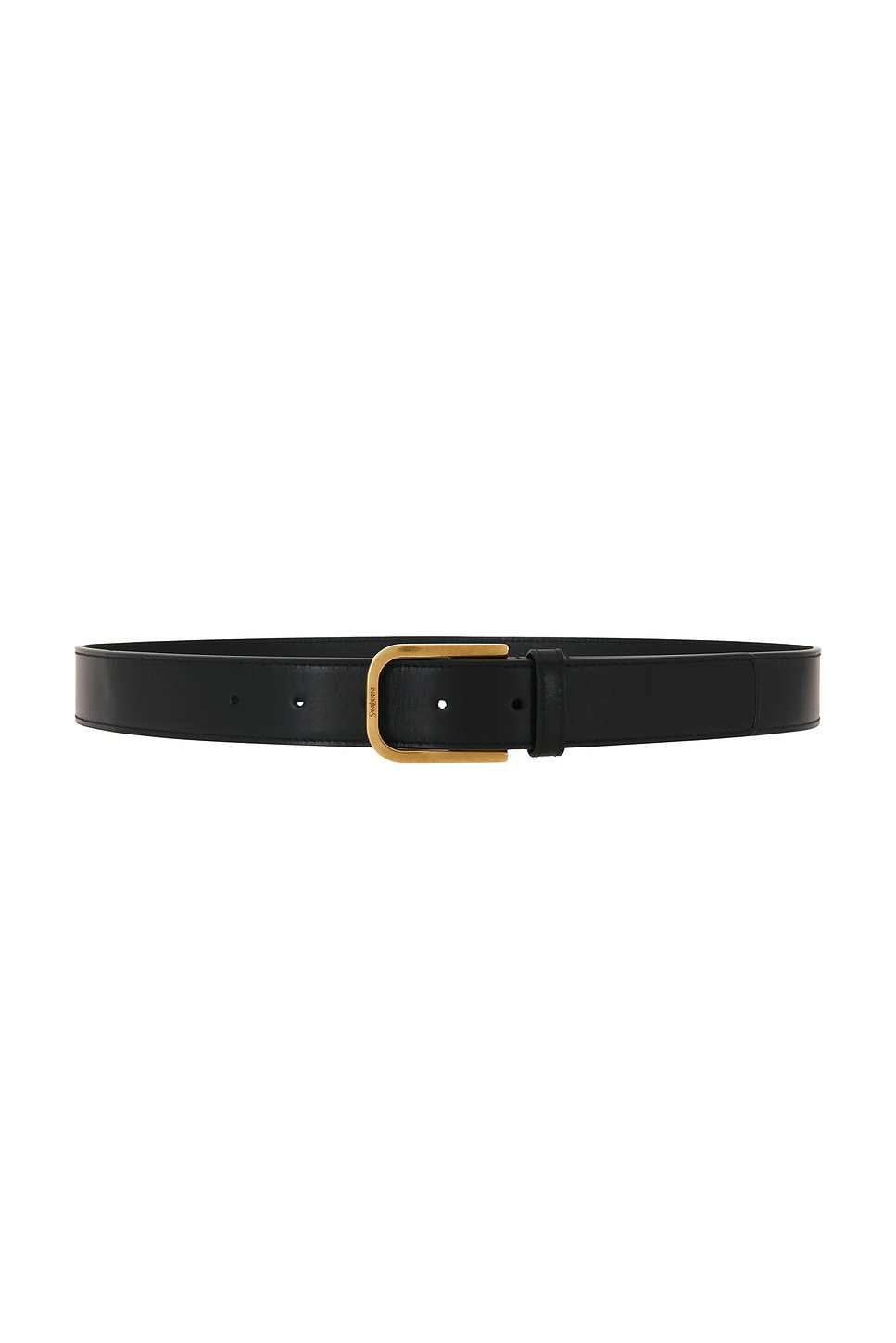 Saint Laurent Ceinture Boucle Minimale Belt in Black