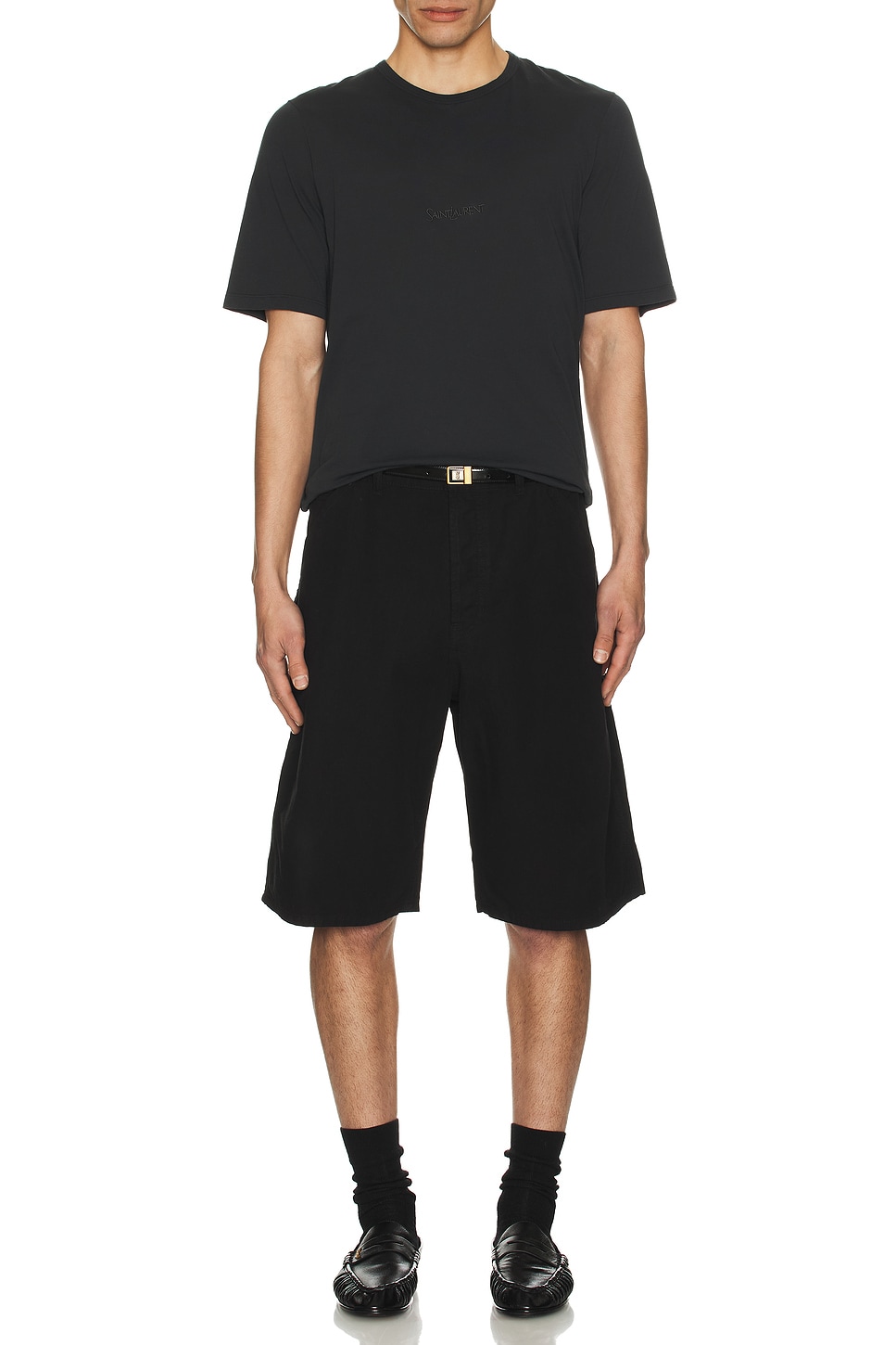 Image 1 of Saint Laurent Bermuda Work Short in Black
