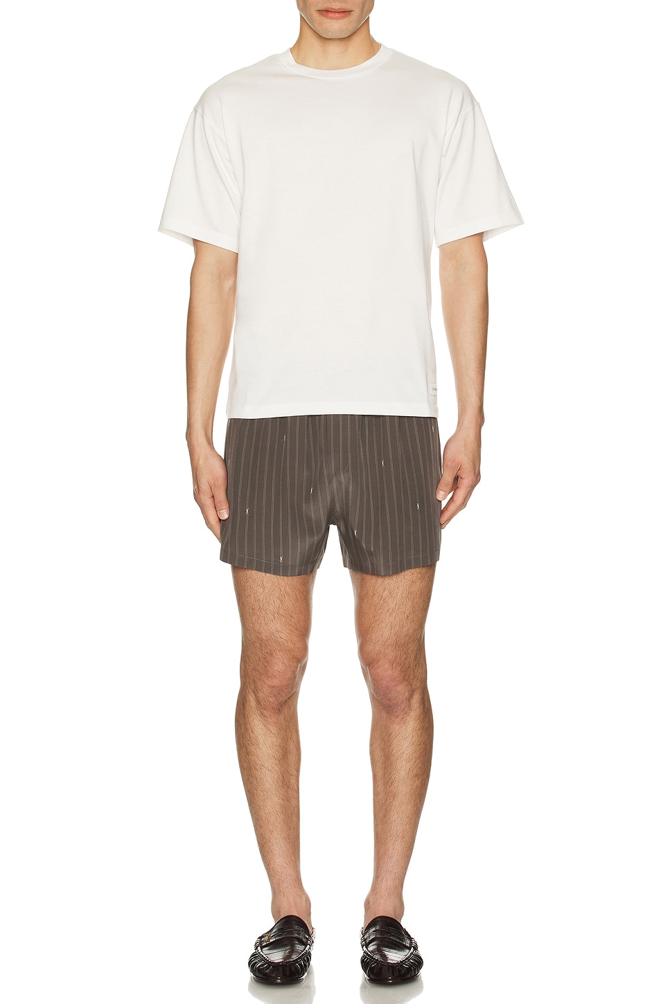 Image 1 of Saint Laurent Short in Gris Blanc