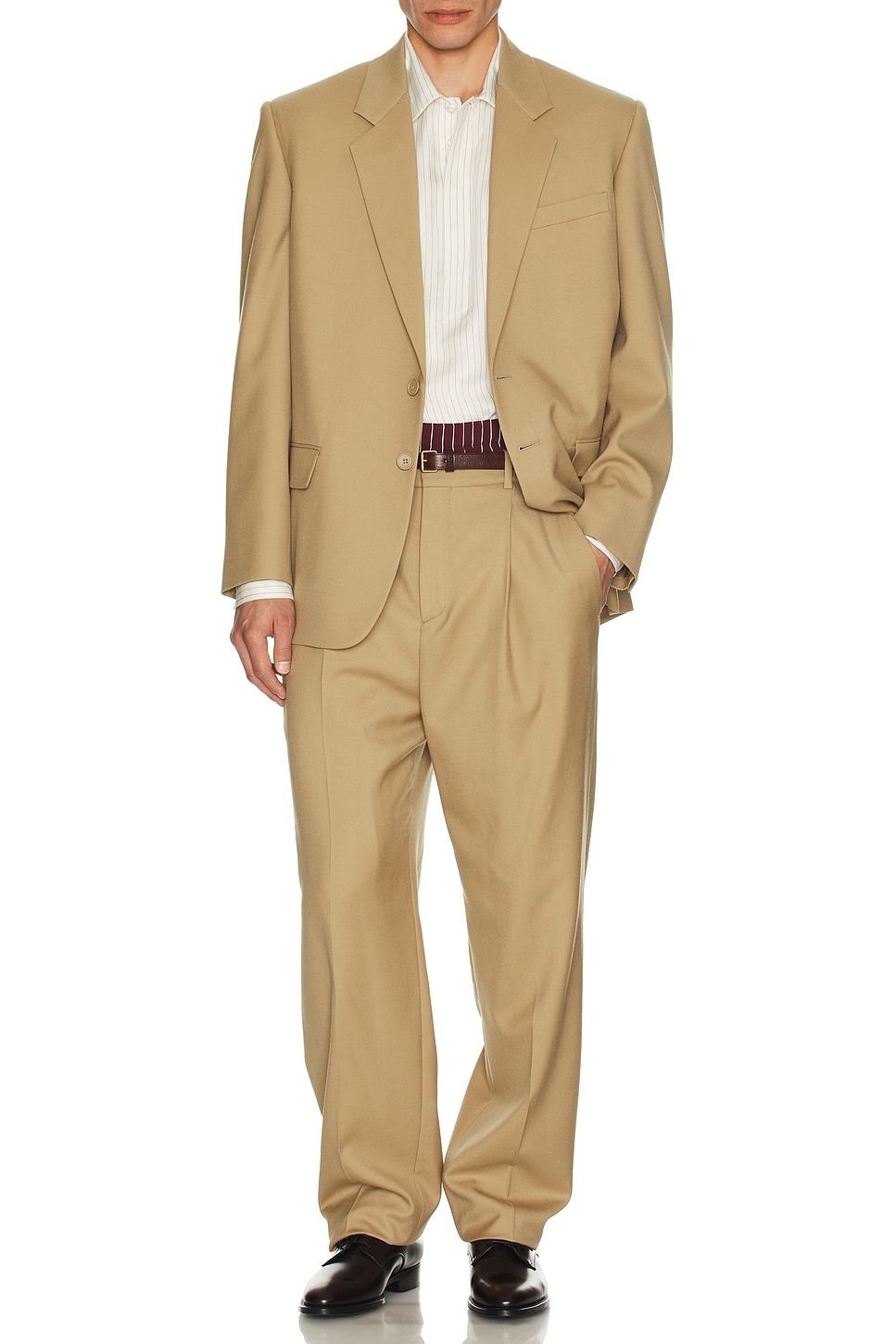 Image 1 of Saint Laurent Calecon Vintage Short in Bordeaux Craie