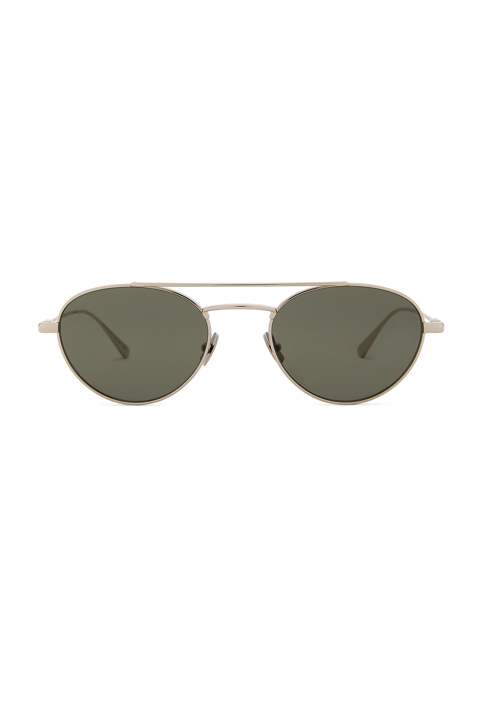 Saint Laurent Round Sunglasses In Green