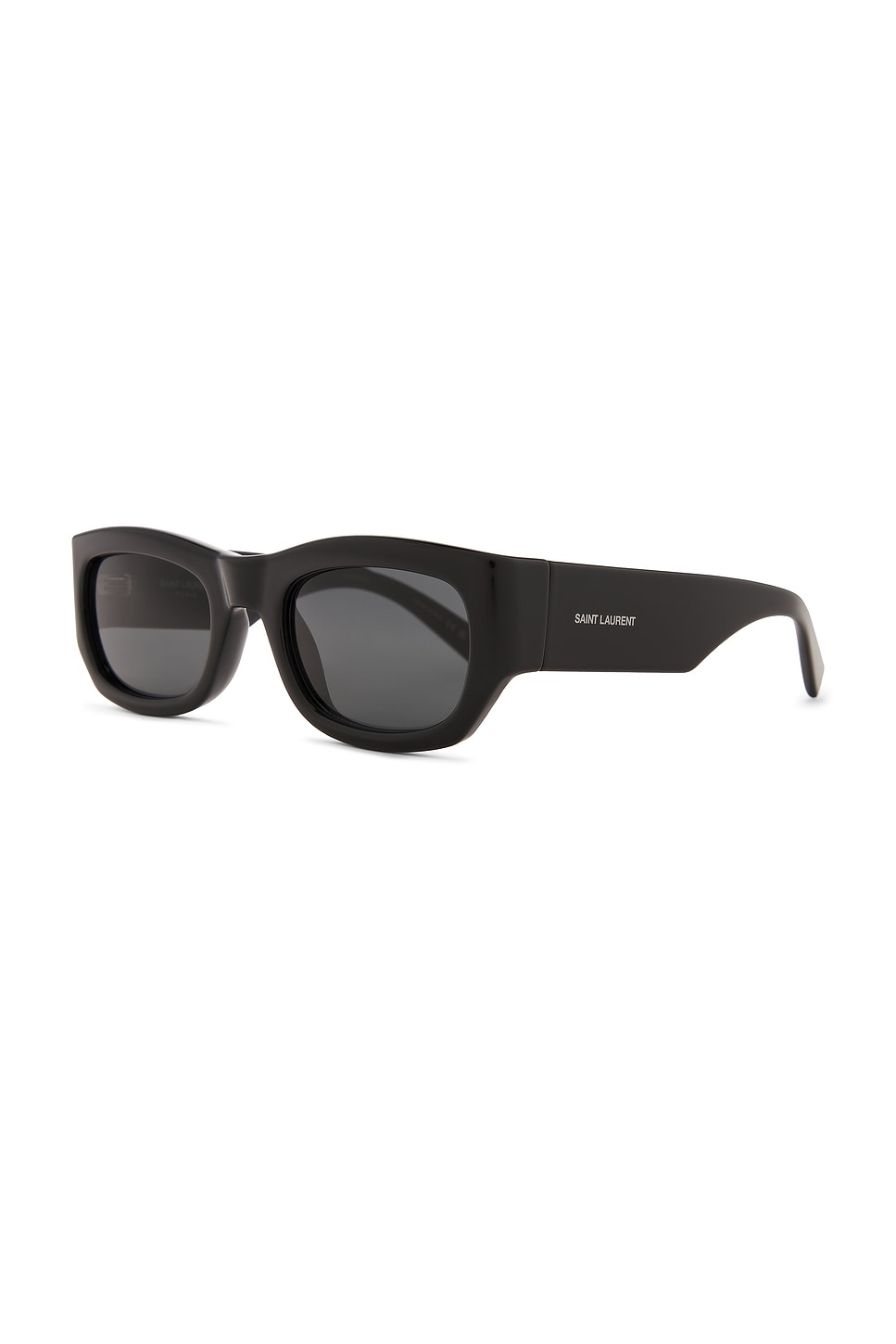 Shop Saint Laurent Sl 713 Sunglasses In Black & Black