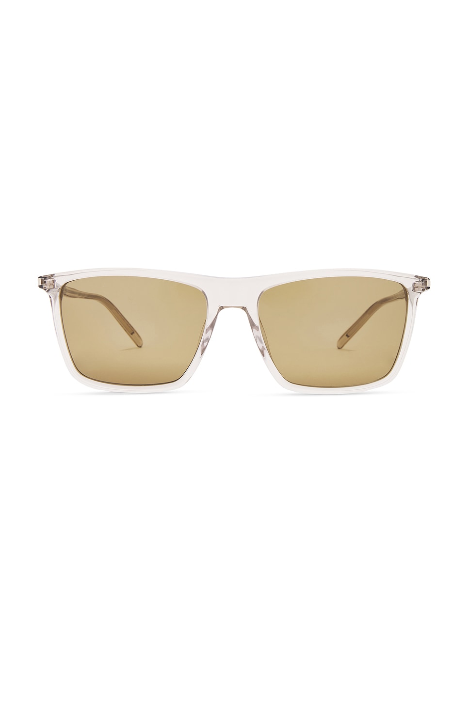 Shop Saint Laurent Sl 668 Sunglasses In Beige & Brown