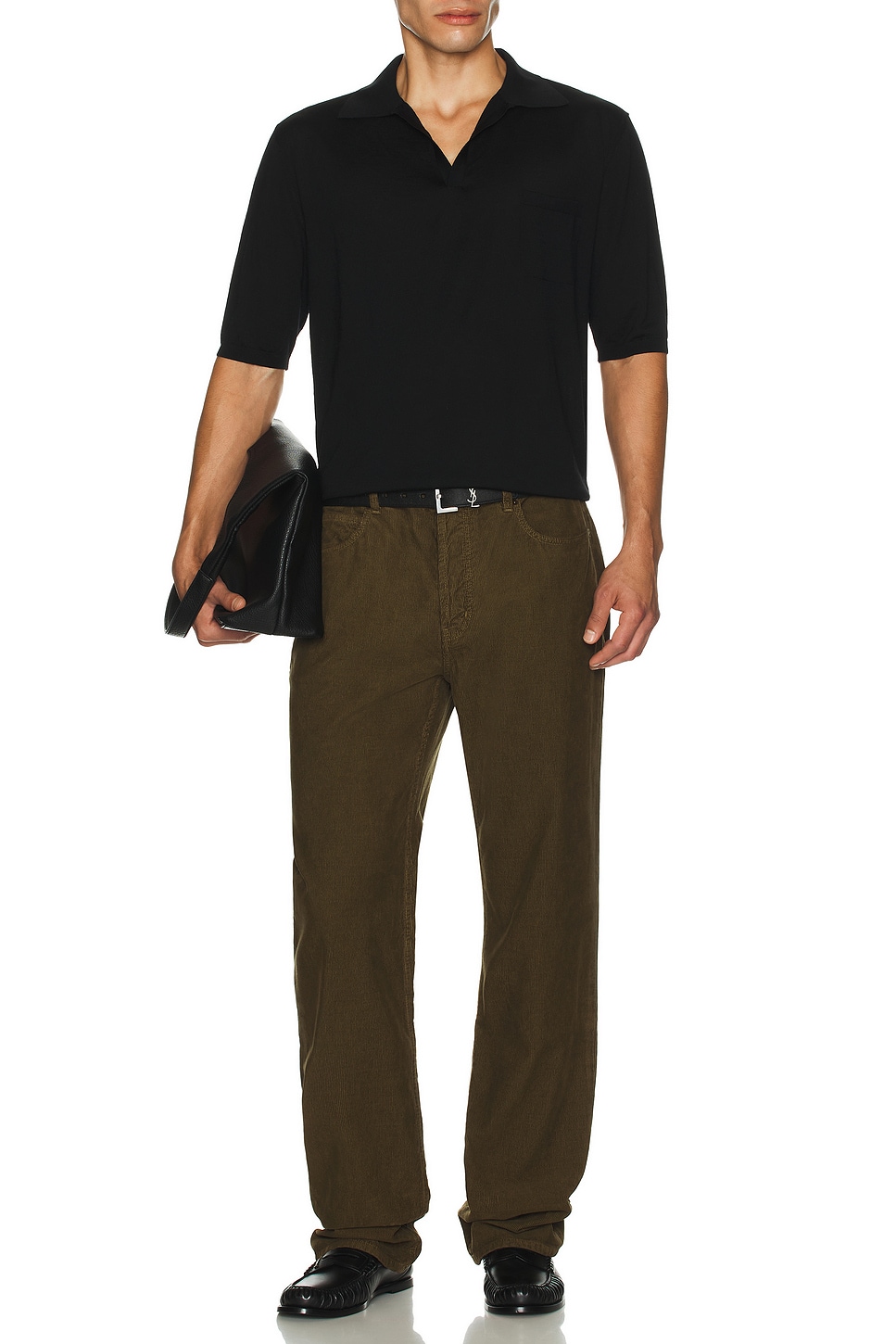 Image 1 of Saint Laurent Lou Jean in Kaki