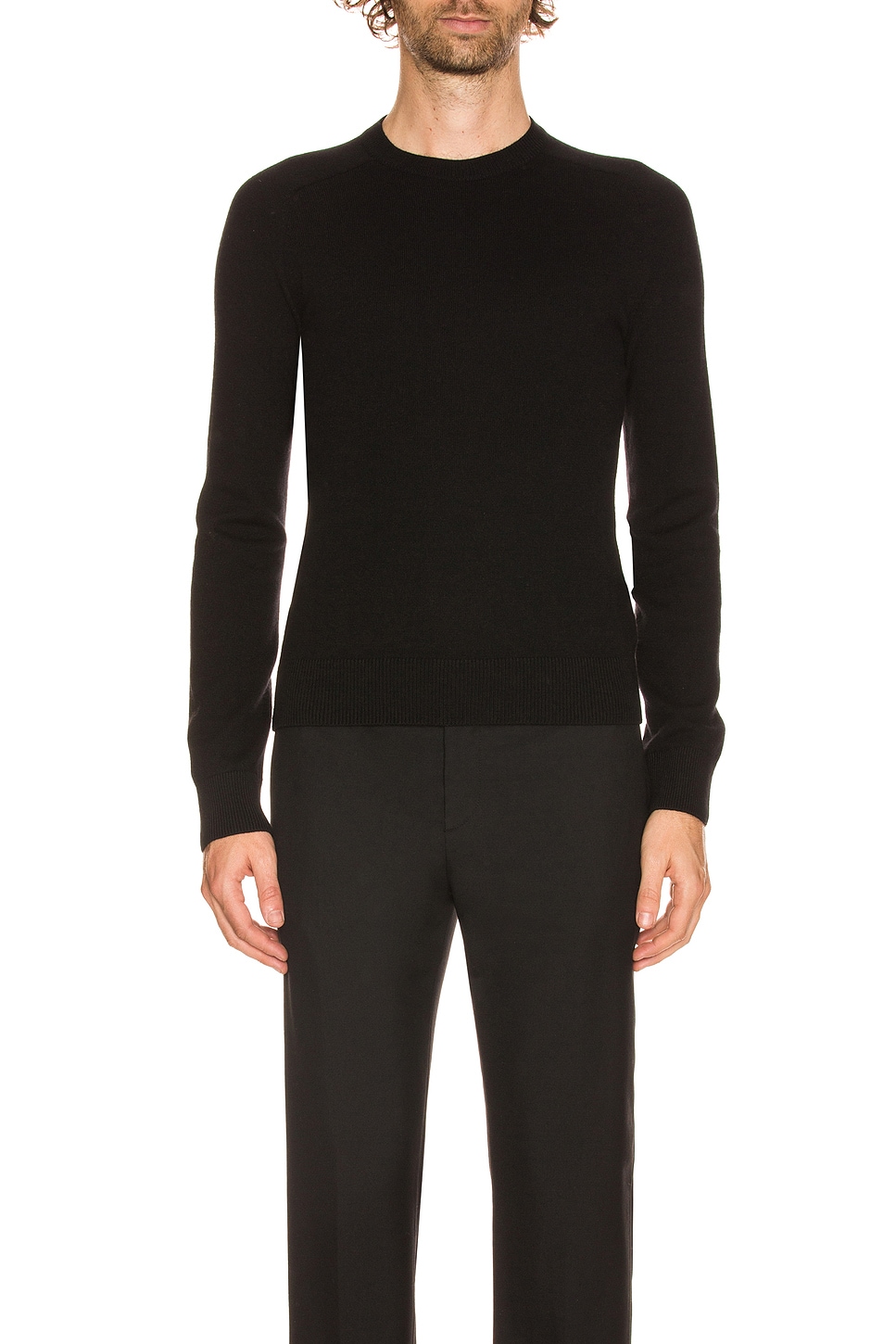 Image 1 of Saint Laurent Crew Neck Sweater in Black