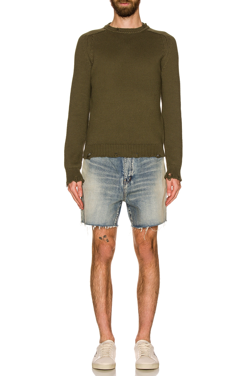 Image 1 of Saint Laurent Sweater in Khaki