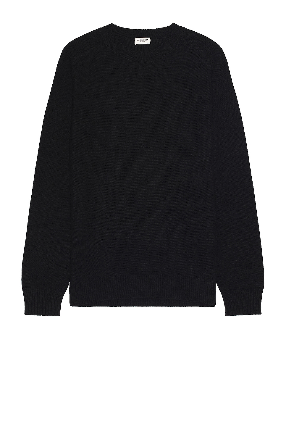 Pull Col Rond Manche in Black