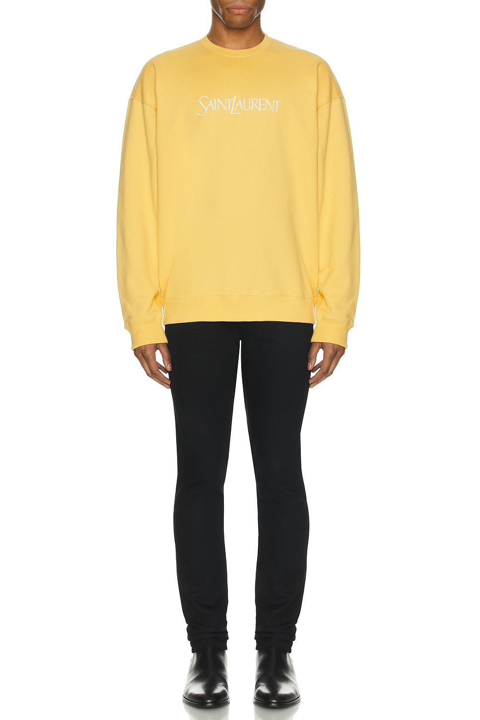 Image 1 of Saint Laurent Sweatshirt in Jaune & Naturel