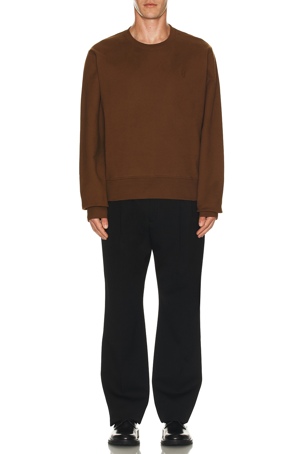 Image 1 of Saint Laurent Version Sweat Hoodie in Ocre