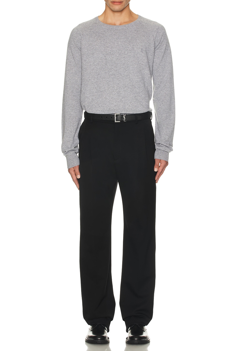Image 1 of Saint Laurent Crewneck Sweater in Gris Chine