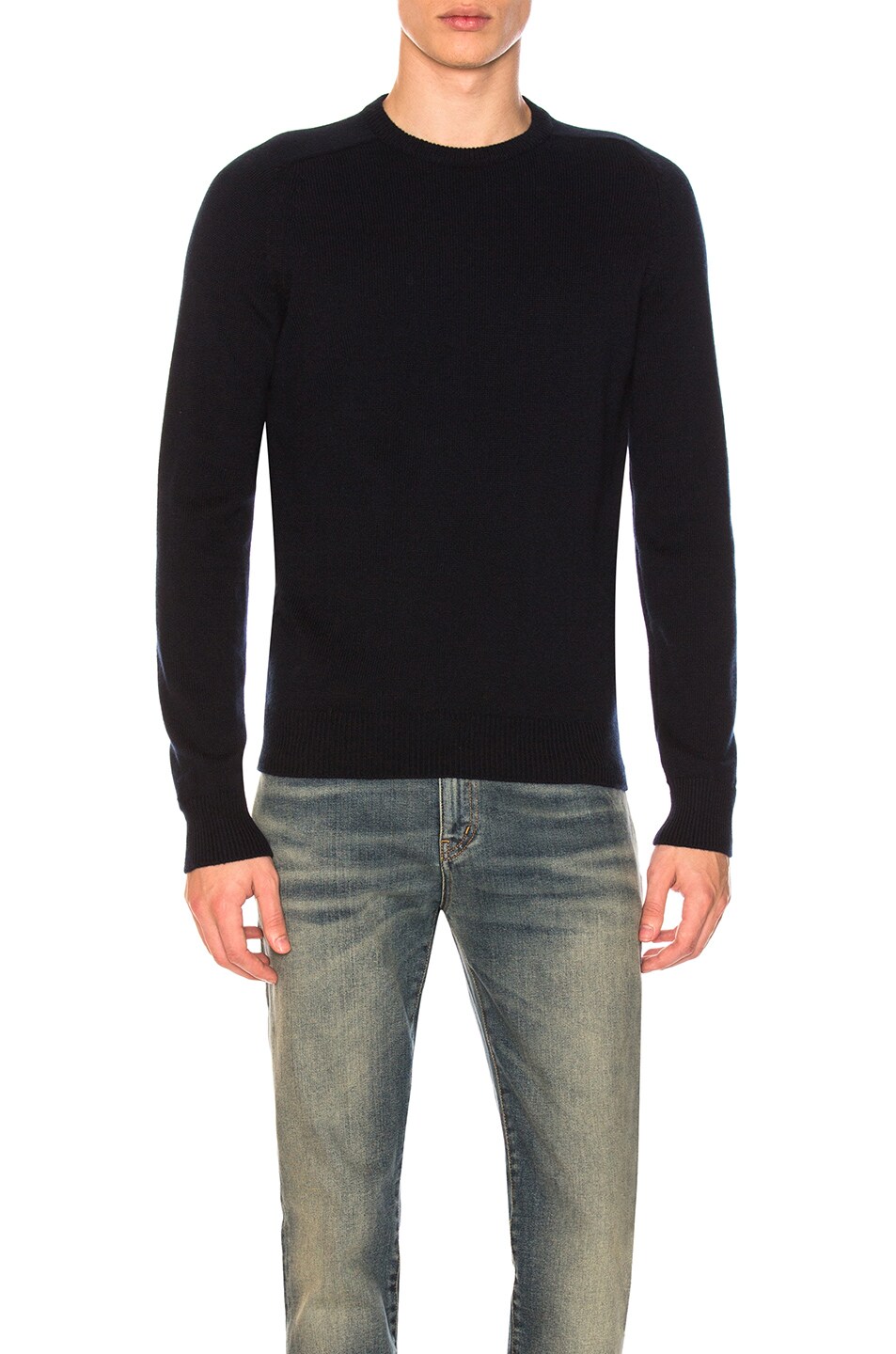 Image 1 of Saint Laurent Pullover Sweater in Navy Blue