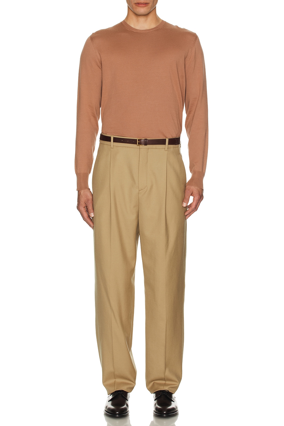 Image 1 of Saint Laurent Long Sleeve Sweater in Bois De Rose