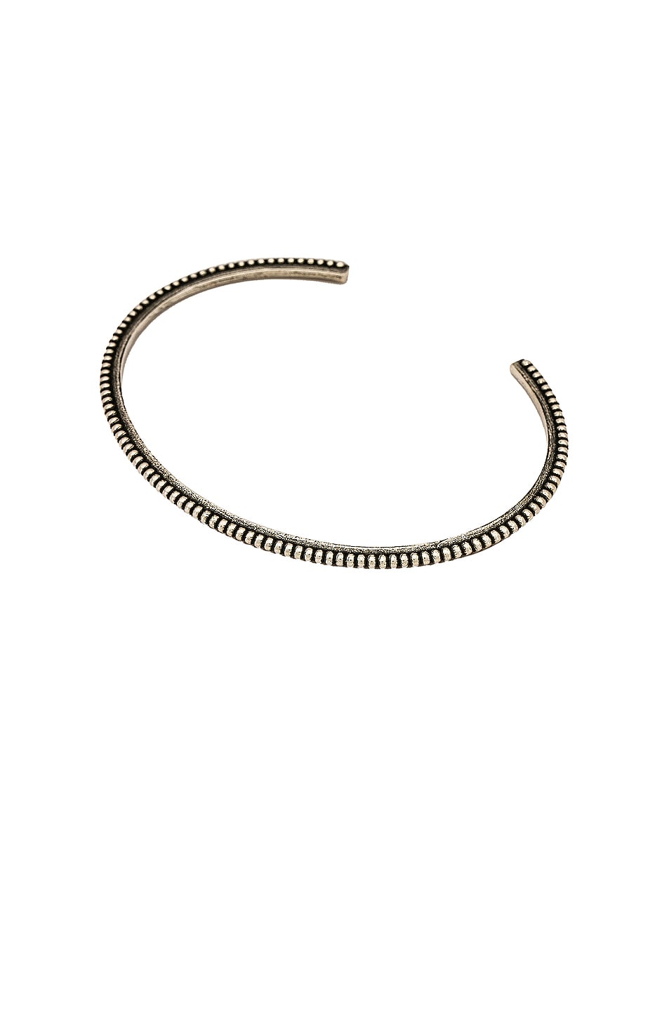 Image 1 of Saint Laurent Small Ball Bracelet in Oxidized Silver