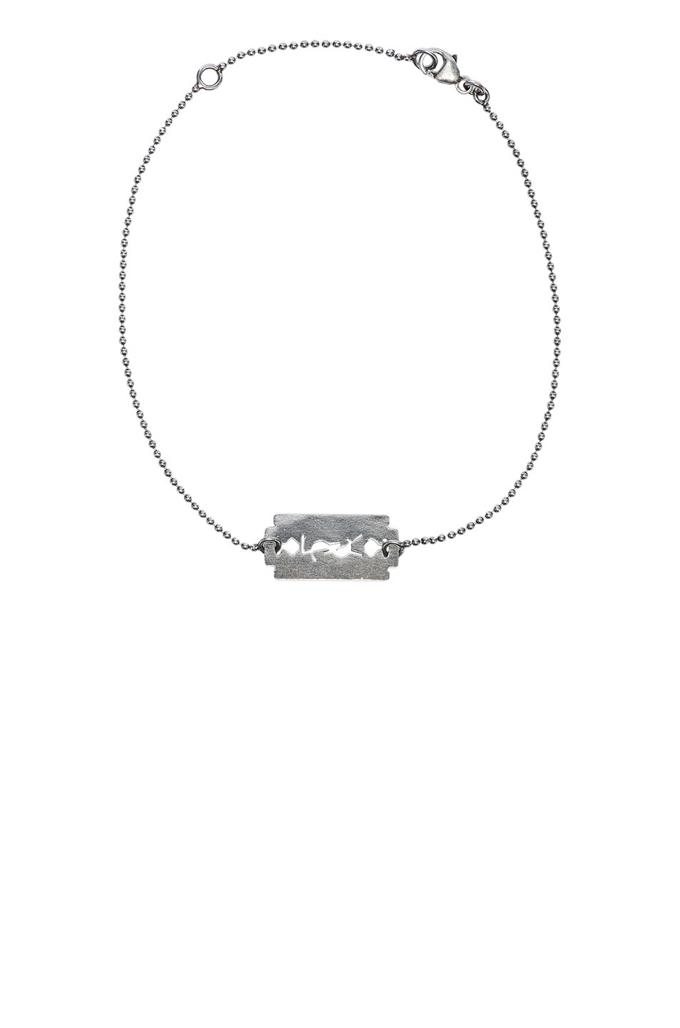 Image 1 of Saint Laurent Monogram Bracelet in Silver