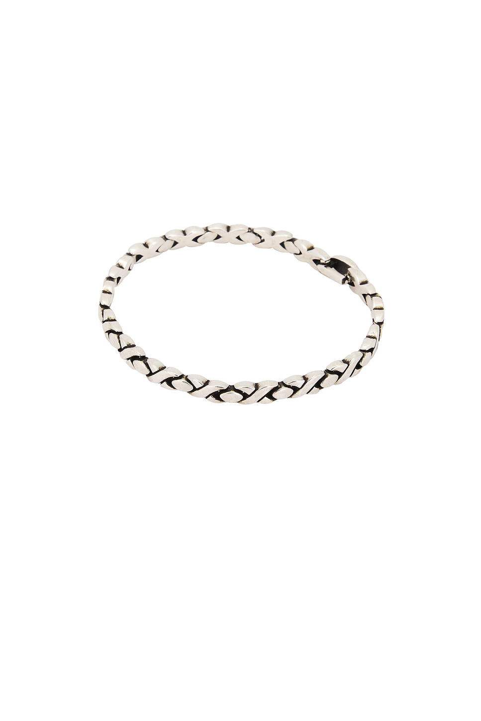 Image 1 of Saint Laurent Intertwined Chain Bracelet in Brass Metal