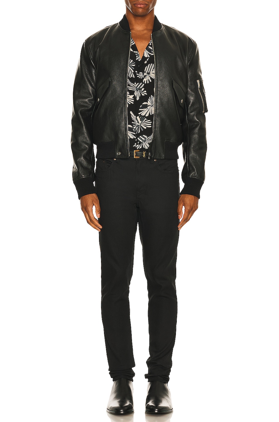 Image 1 of Saint Laurent Bomber Jacket in Graine