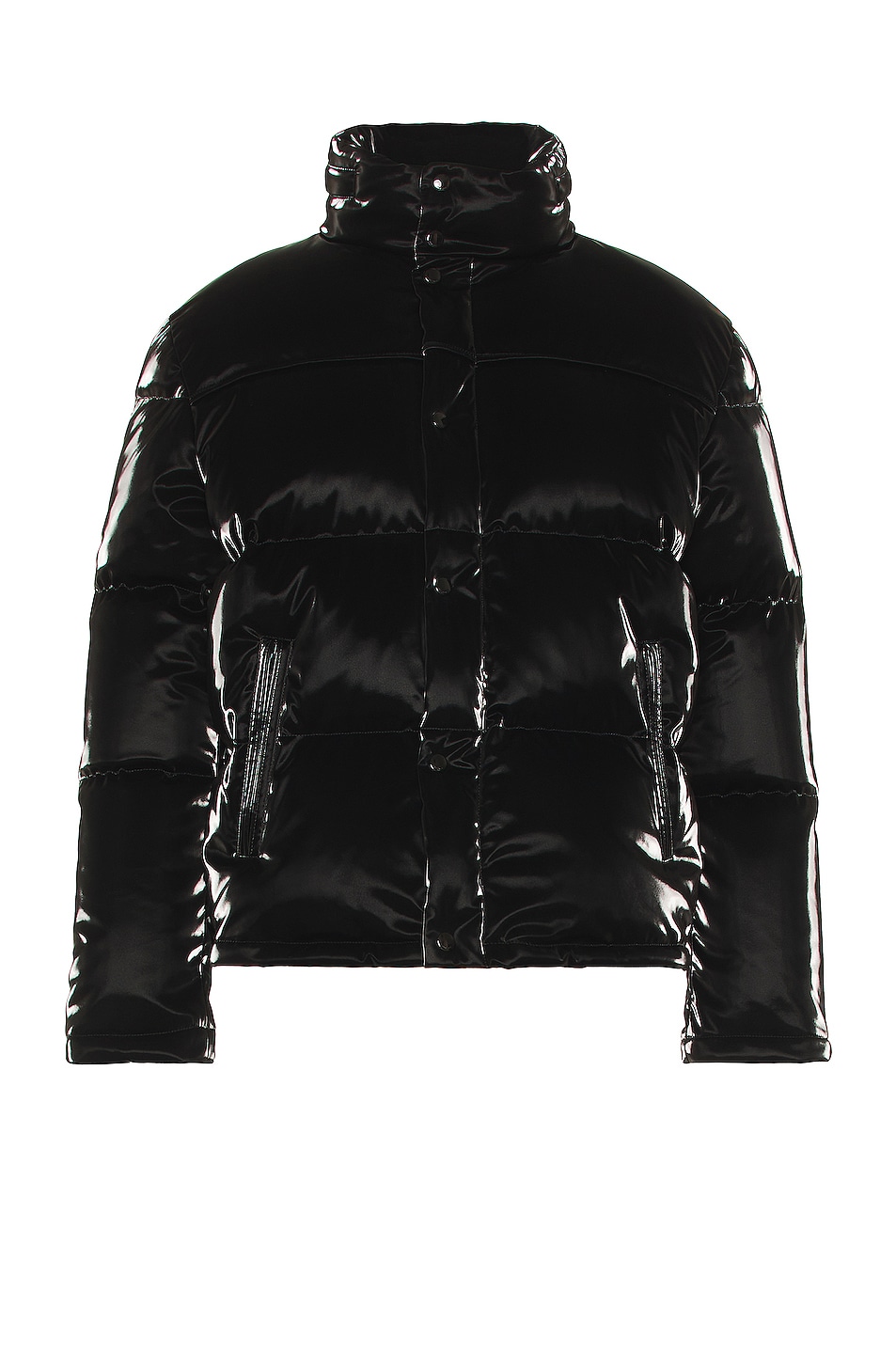 Saint Laurent Doudoune Oversize Jacket in Noir | FWRD
