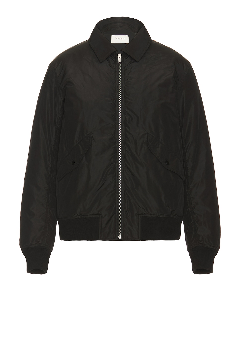 Shop Saint Laurent Bomber In Noir