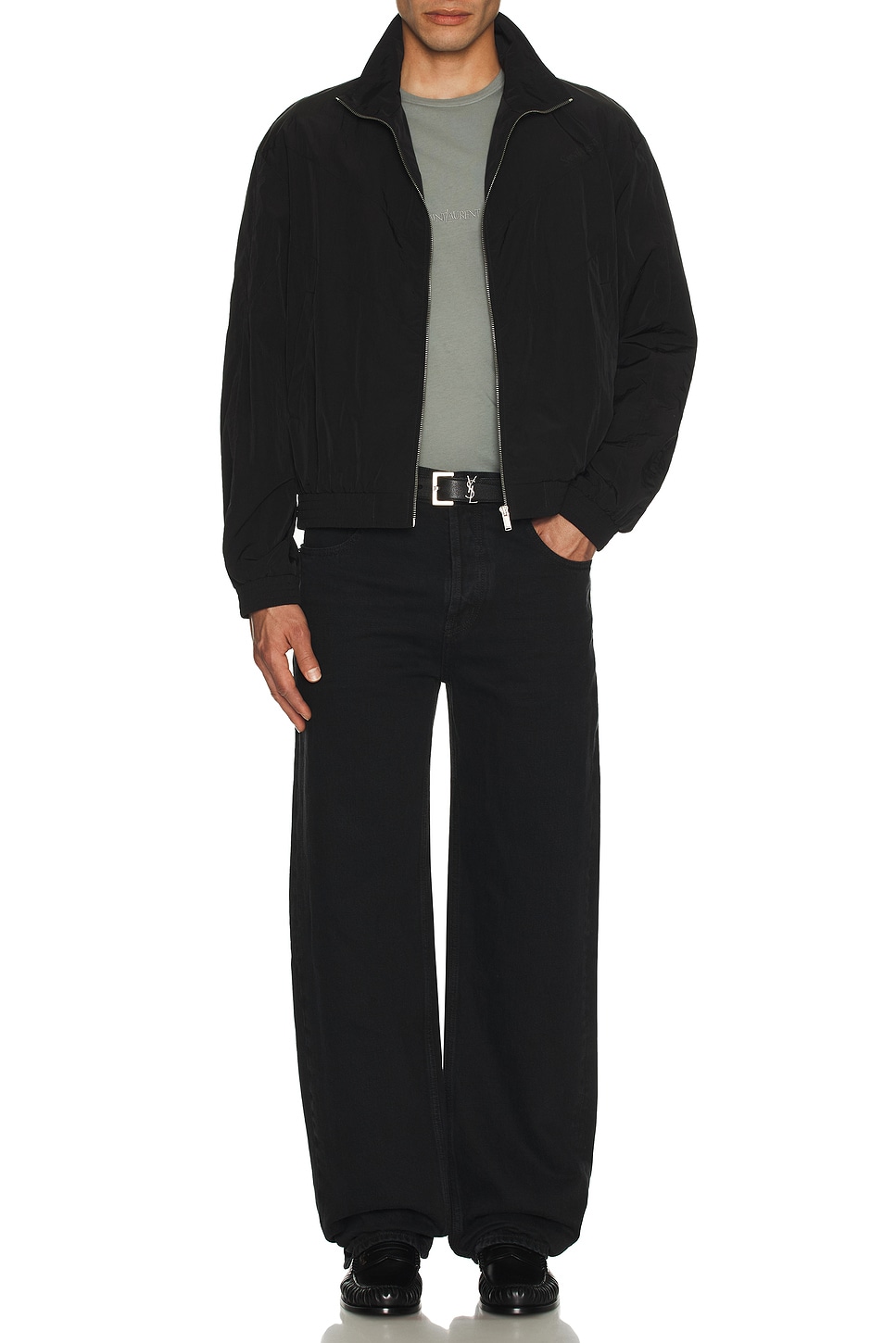 Image 1 of Saint Laurent Teddy Jacket in Black