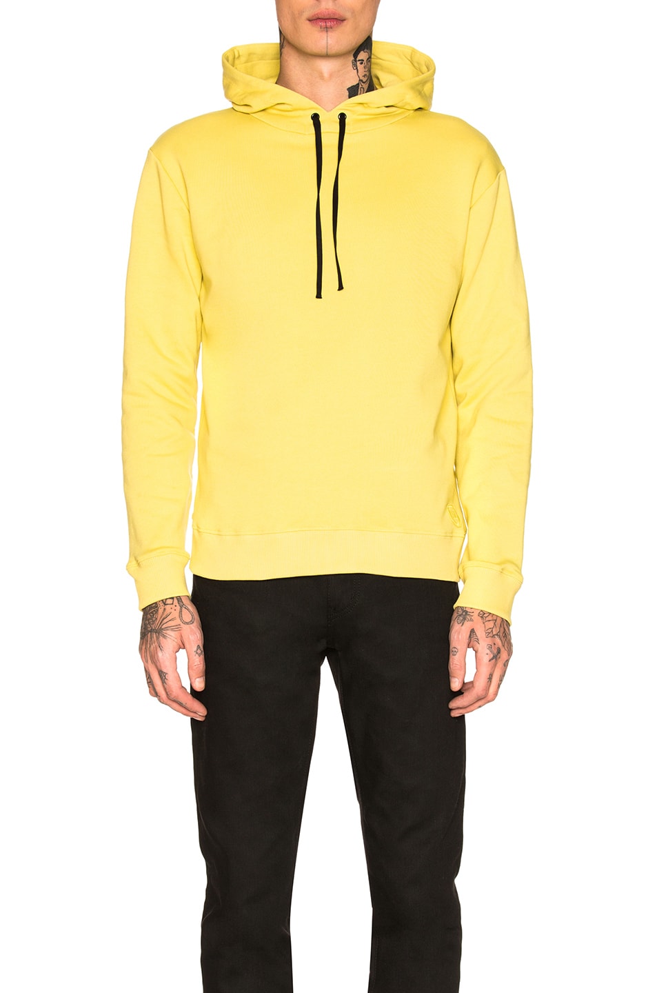 Image 1 of Saint Laurent Hooded Sweatshirt in Yellow