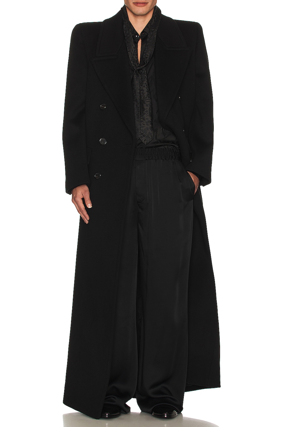 Image 1 of Saint Laurent Volume Evase Pant in Noir