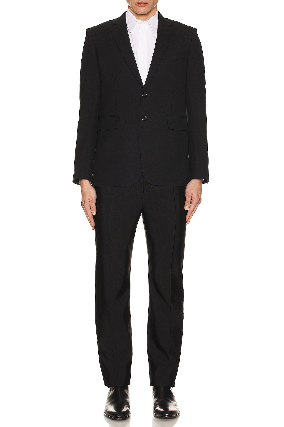 Image 1 of Saint Laurent Pantalons Taille Hau in Noir