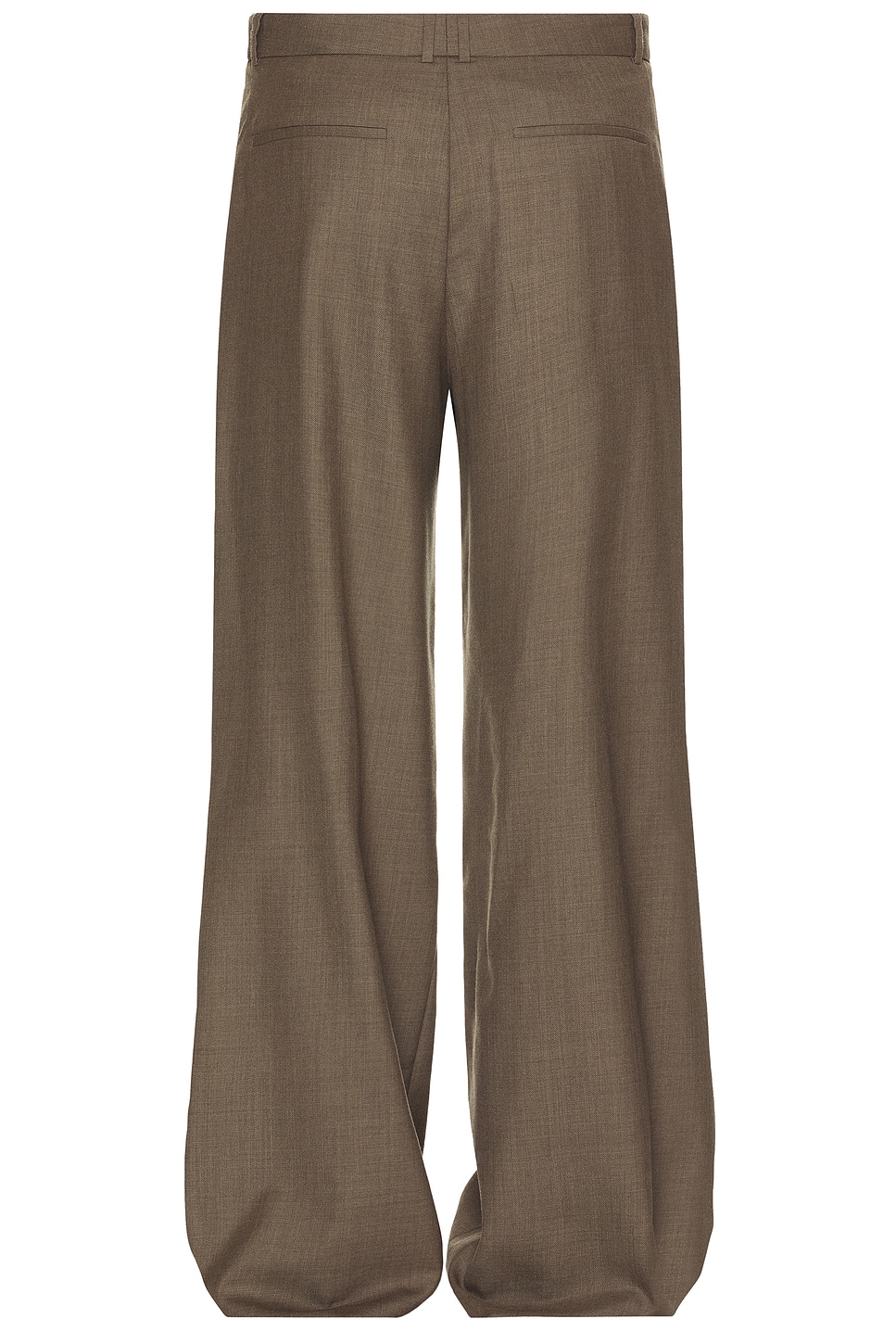 Shop Saint Laurent Pantalone Taille Haut Pant In Taupe Chine