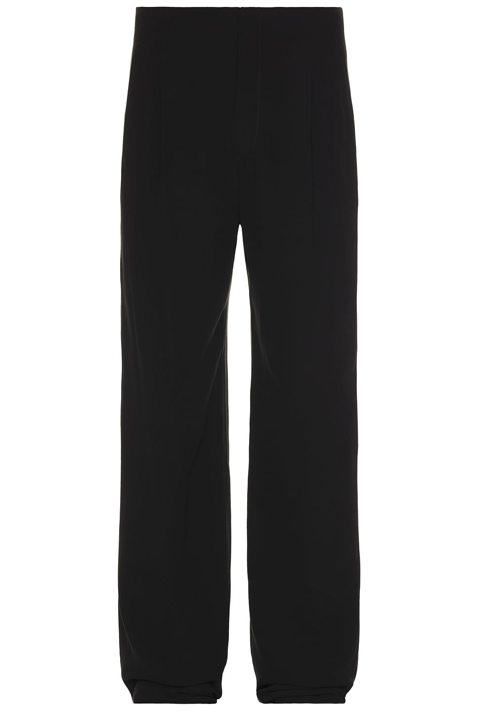 Shop Saint Laurent Pantalon Fluide Fit Allure In Noir