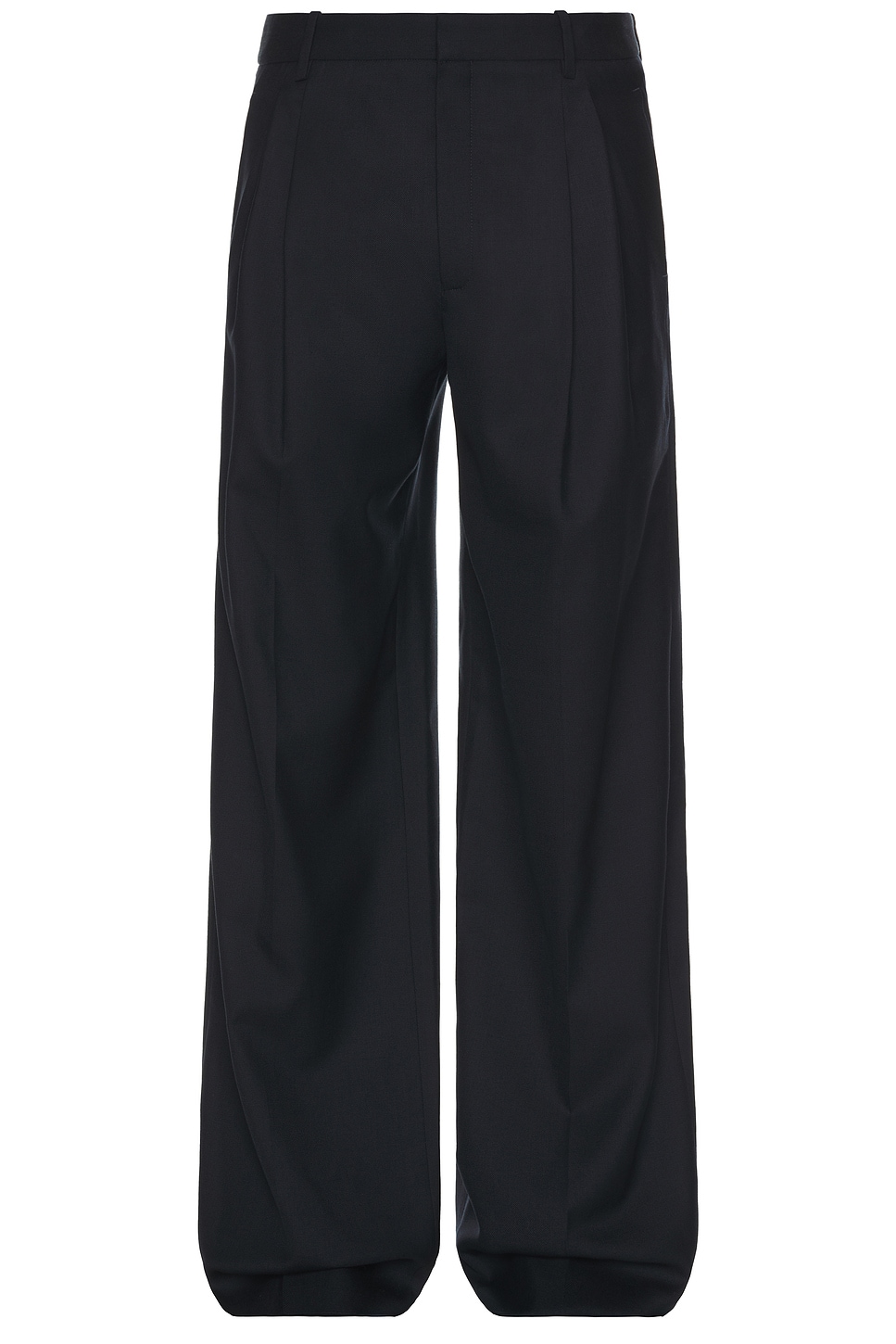 Pantalon Taille Haute 2 Plis Fit Allure in Navy