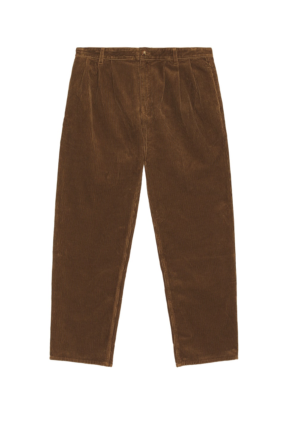 Image 1 of Saint Laurent Straight Tuck Pant in Cinnamon Beige