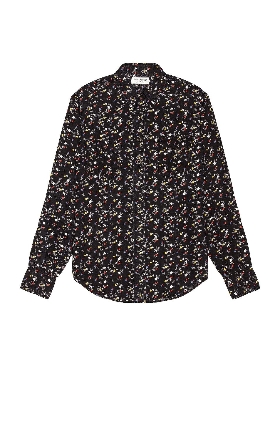 Image 1 of Saint Laurent Classic Western Shirt in Colorful Stars Light