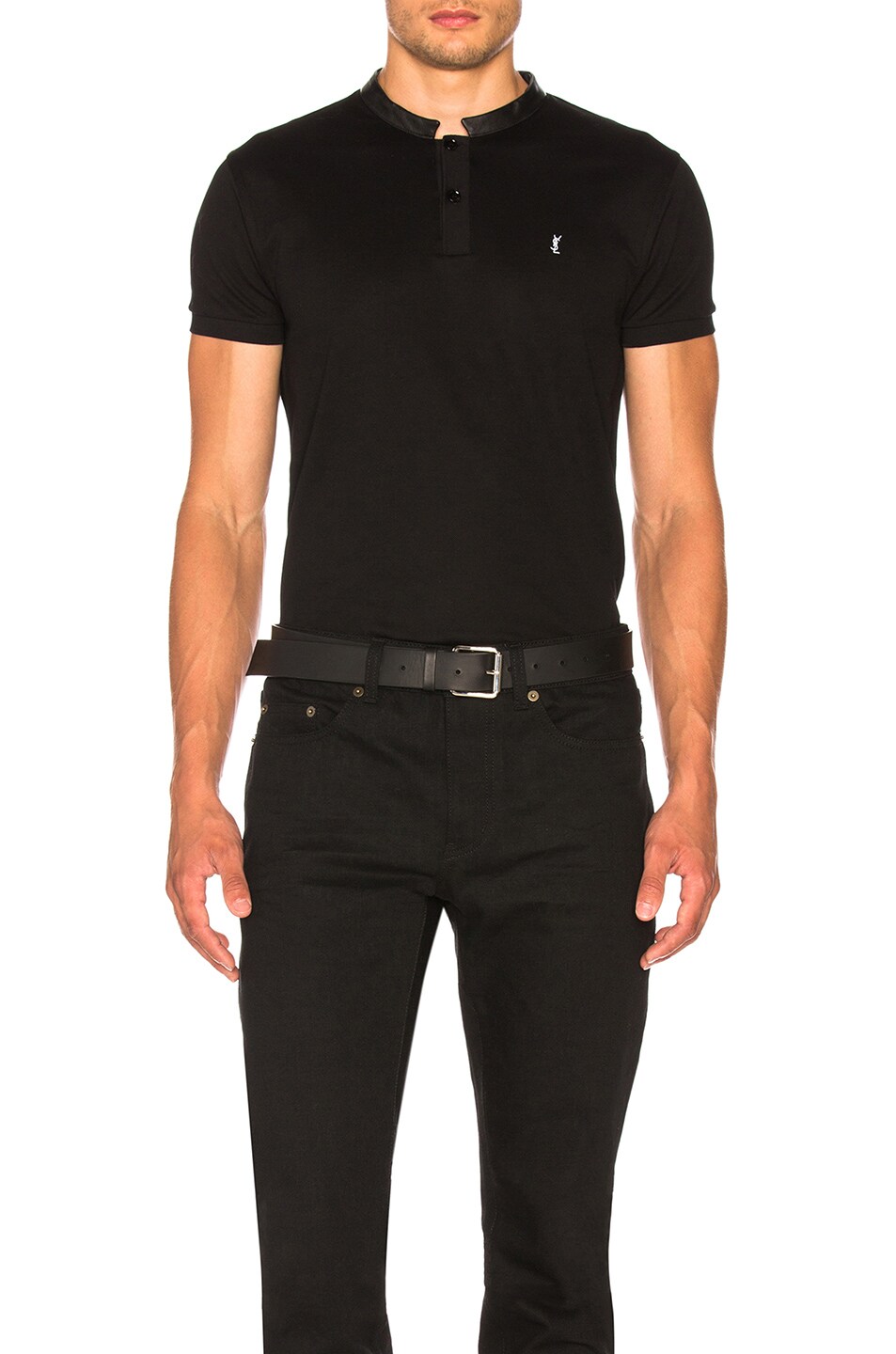 Image 1 of Saint Laurent Polo in Black