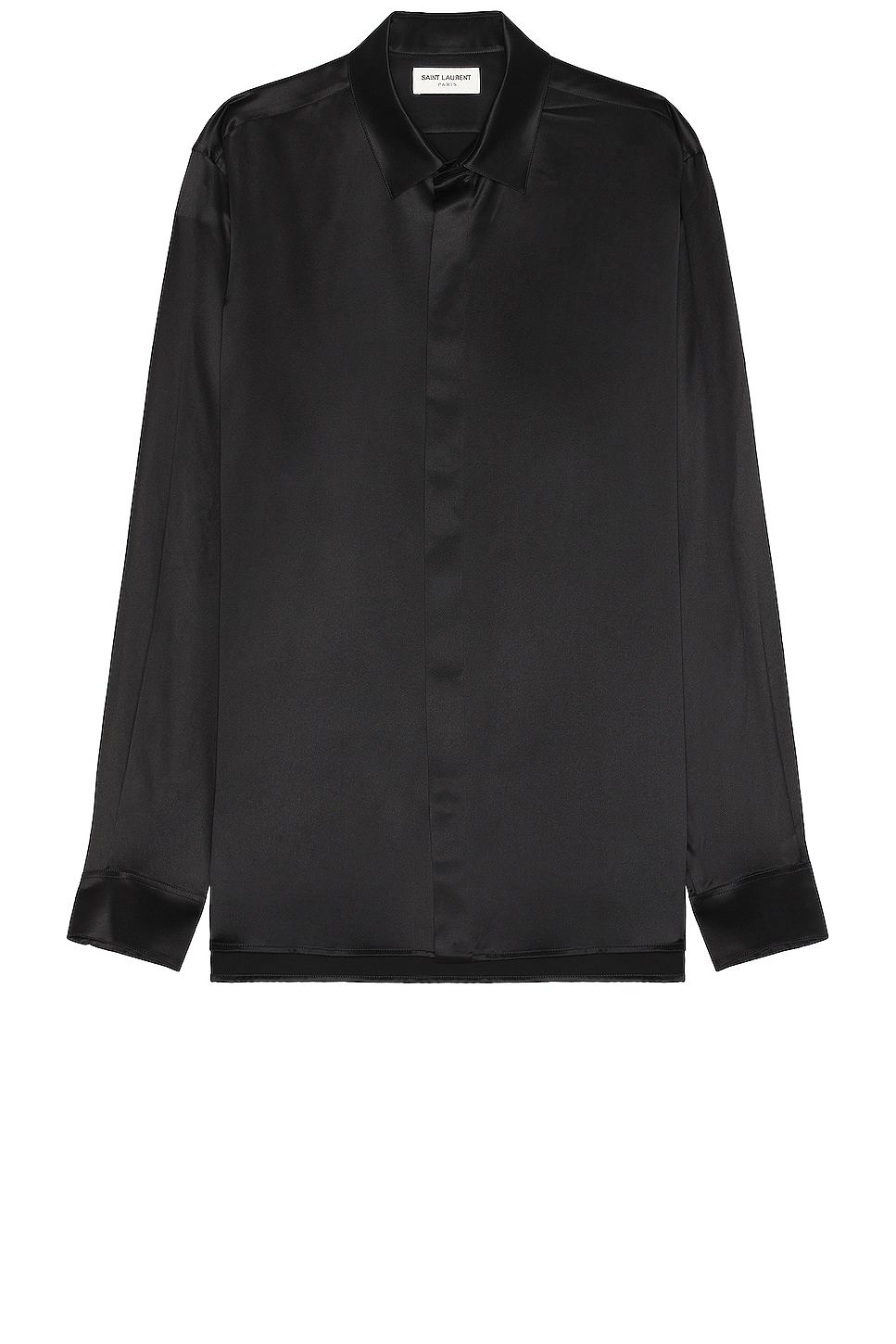 Image 1 of Saint Laurent Long Sleeve Shirt in Noir