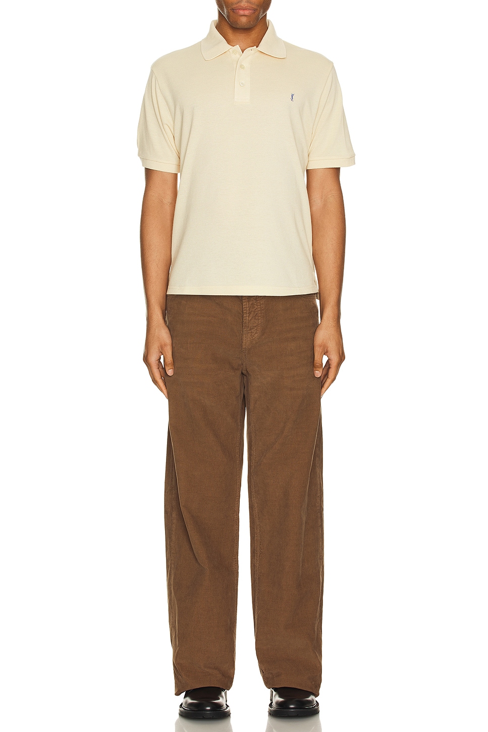 Image 1 of Saint Laurent New Polo in Jaune & Bleu