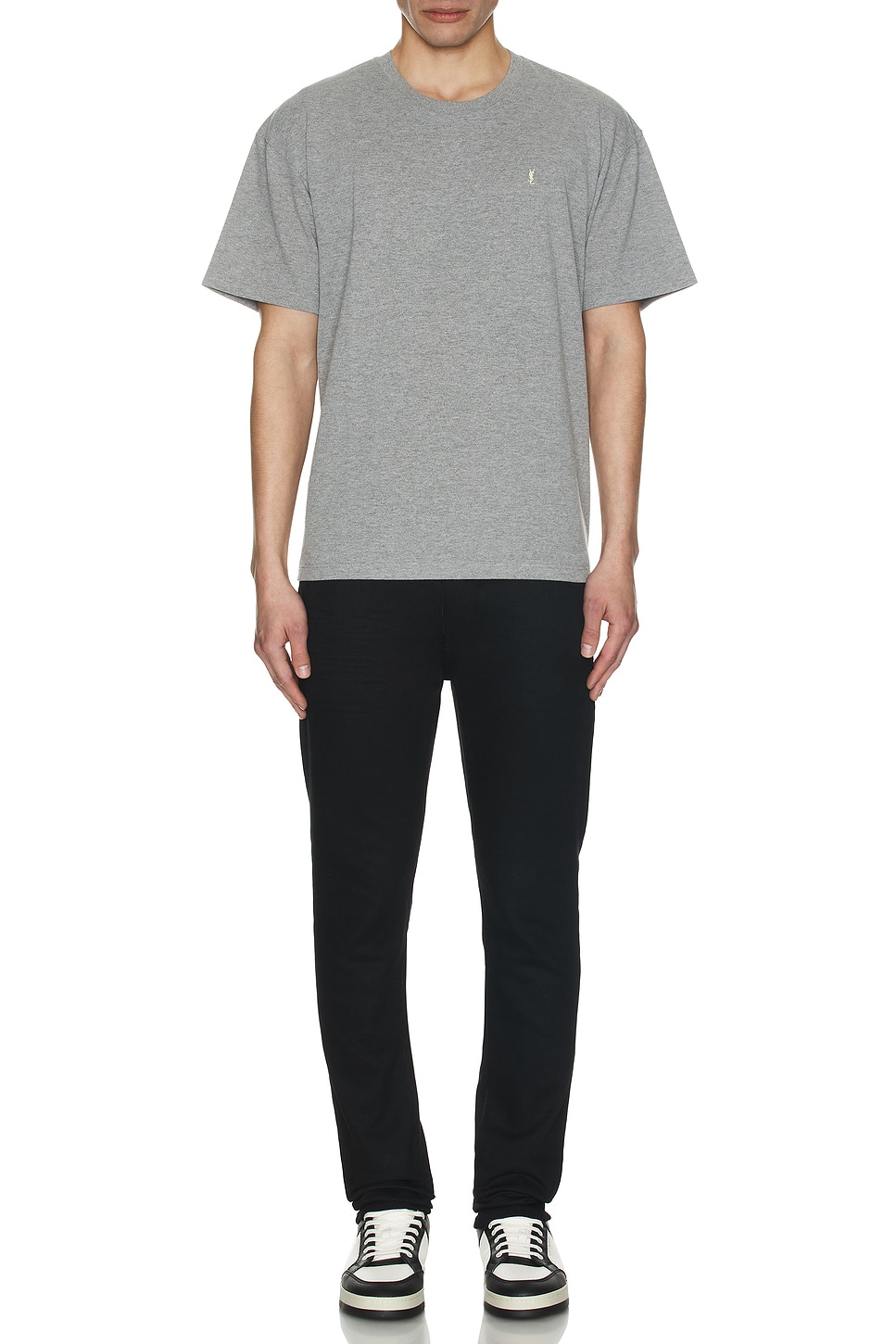 Image 1 of Saint Laurent T-Shirt Large Bord in Jaune & Bleu