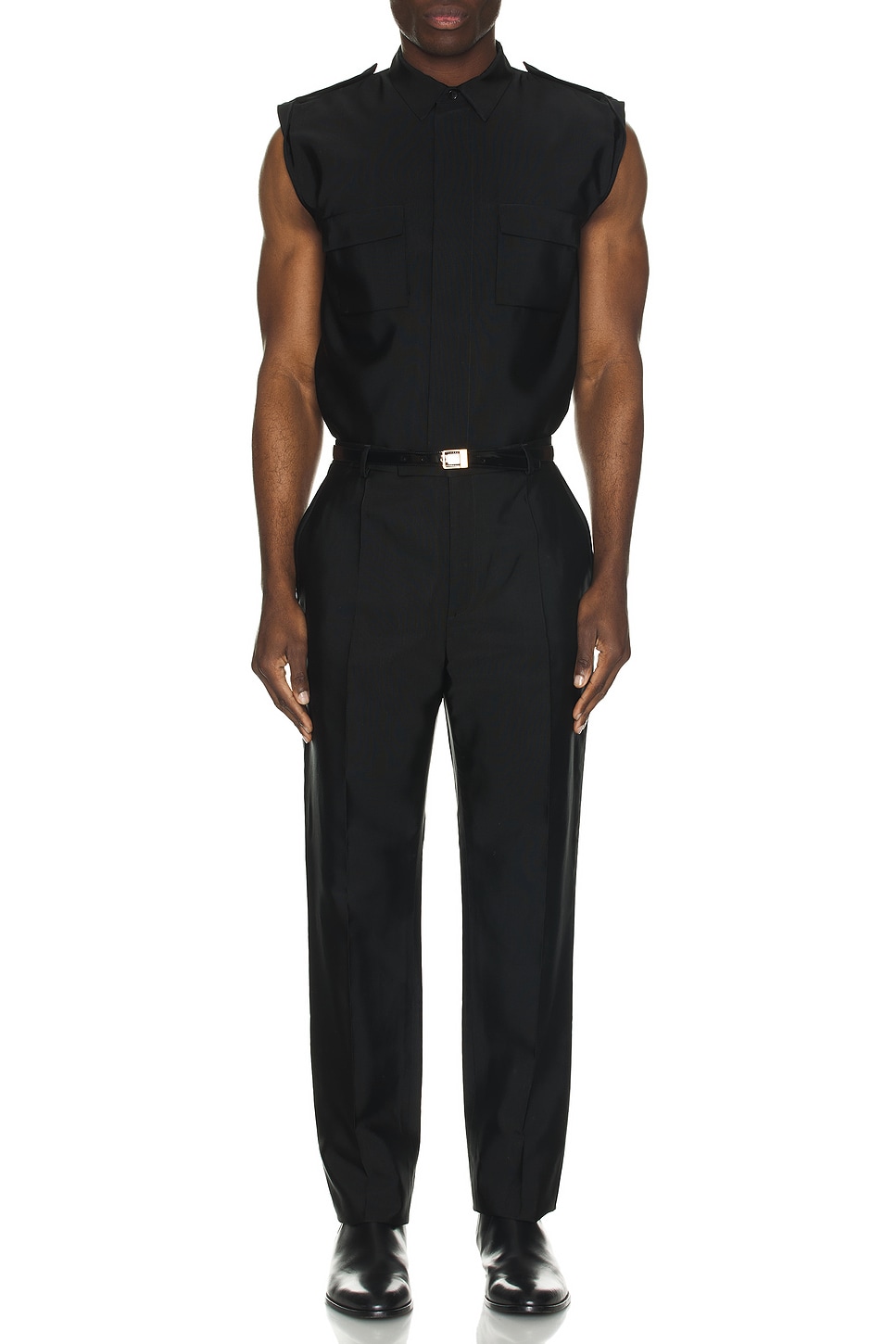 Image 1 of Saint Laurent Chemise Saharienne in Noir