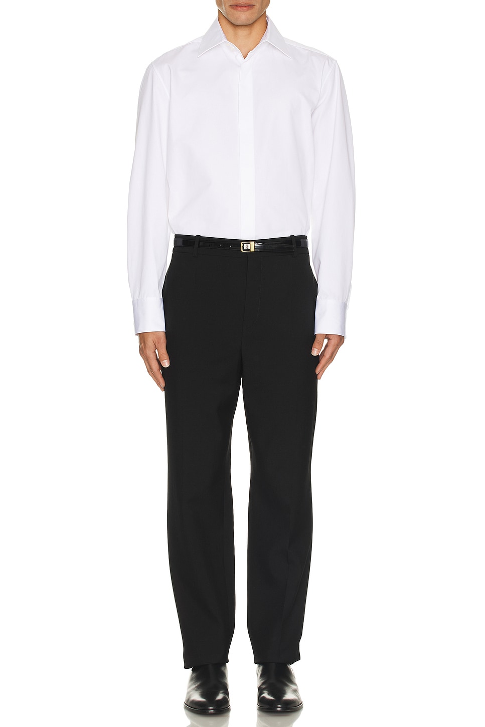 Image 1 of Saint Laurent Chemise Col Monsieur in Blanc